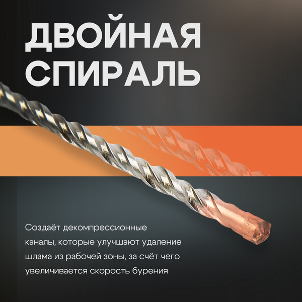 Изображение товара Бур Tundra SDS-plus 10x160мм / 2771620