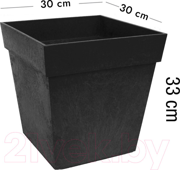 Изображение товара Вазон Multy Home Symphony EU5100016 (черный)