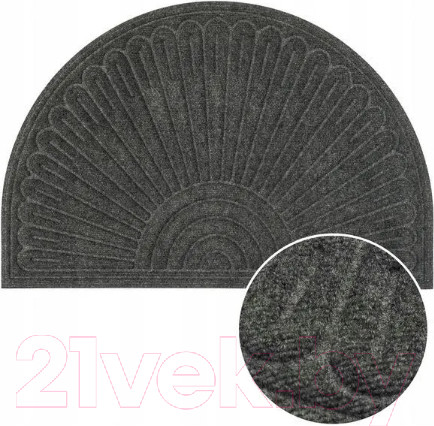Изображение товара Коврик грязезащитный Multy Home Contours Halfmoon 60x90 / EU5000267 (темно-серый)