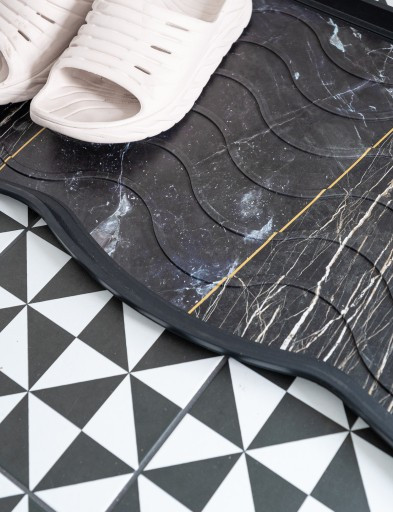 Изображение товара Поддон для обуви Multy Home Signet 38x75 / EU1000053 (Marble Black)