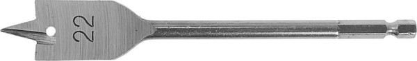 Изображение товара Сверло Tundra Перовое шестигранный хвостовик по дереву 22x152мм / 1032497