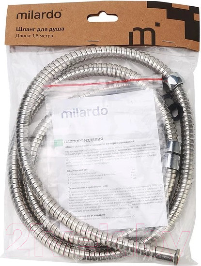 Изображение товара Душевой шланг Milardo 130S160M19