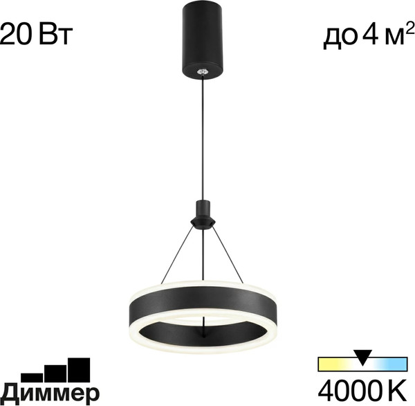 Изображение товара Потолочный светильник Citilux Дуэт CL719011 (черный)