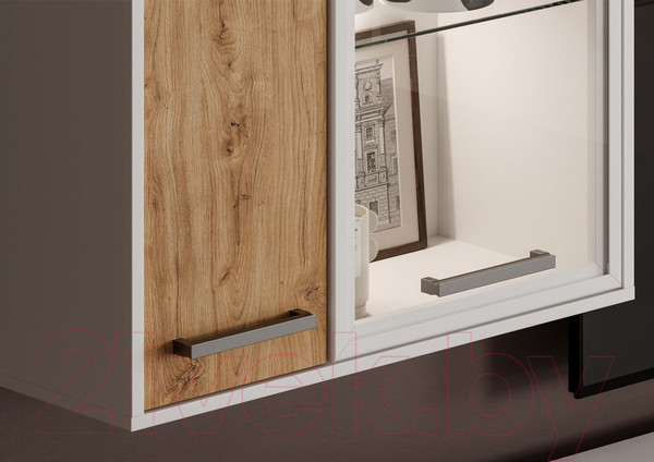 Изображение товара Стенка Black Red White Акант (белый/дуб наварра)