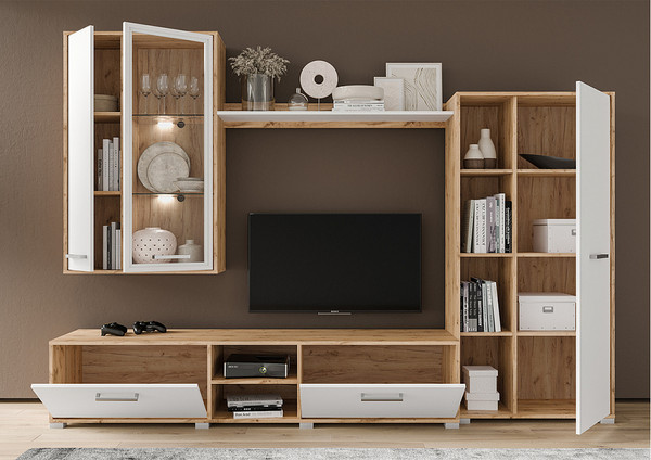 Изображение товара Стенка Black Red White Акант (дуб вотан/белый)