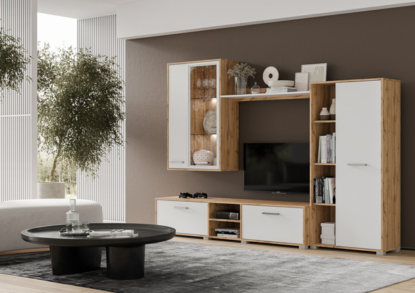 Изображение товара Стенка Black Red White Акант (дуб вотан/белый)