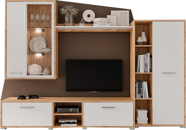 Изображение товара Стенка Black Red White Акант (дуб вотан/белый)