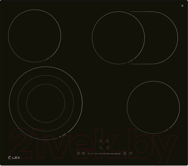 Изображение товара Электрическая варочная панель Lex EVH 642D BL