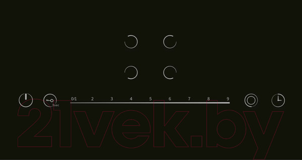 Изображение товара Электрическая варочная панель Lex EVH 642D BL