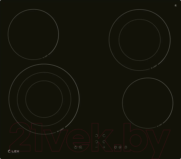 Изображение товара Электрическая варочная панель Lex EVH 642В BL