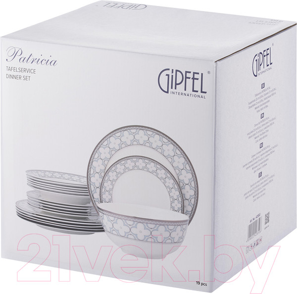 Изображение товара Набор столовой посуды Gipfel Patricia 42850 (19шт)