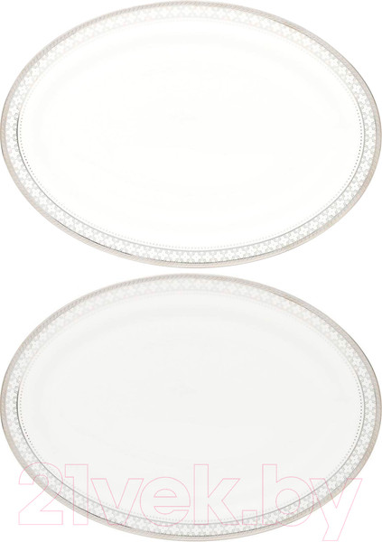 Изображение товара Набор тарелок Gipfel Patricia 42851 (2шт, белый/голубой)