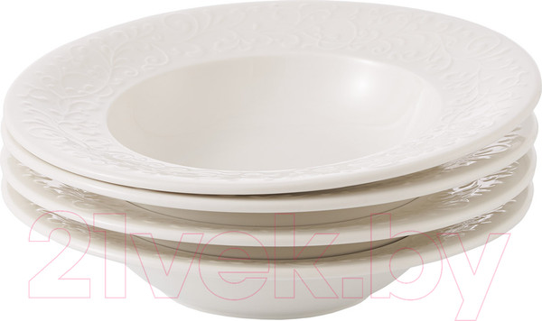 Изображение товара Набор тарелок Gipfel Silvia 42922 (4шт, белый)