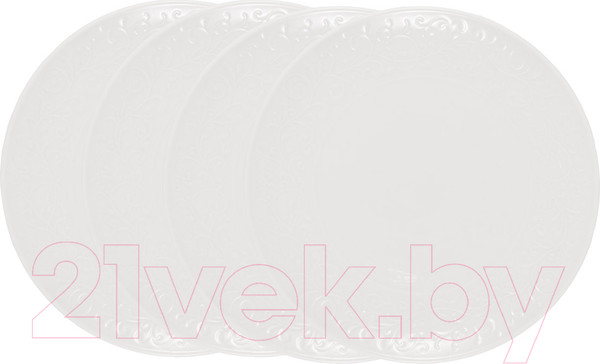 Изображение товара Набор тарелок Gipfel Silvia 42924 (4шт, белый)