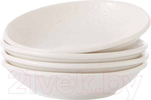 Изображение товара Набор тарелок Gipfel Silvia 42929 (4шт, белый)