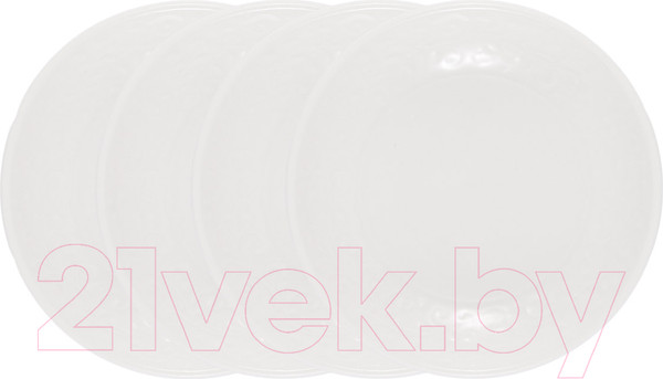 Изображение товара Набор тарелок Gipfel Silvia 42929 (4шт, белый)