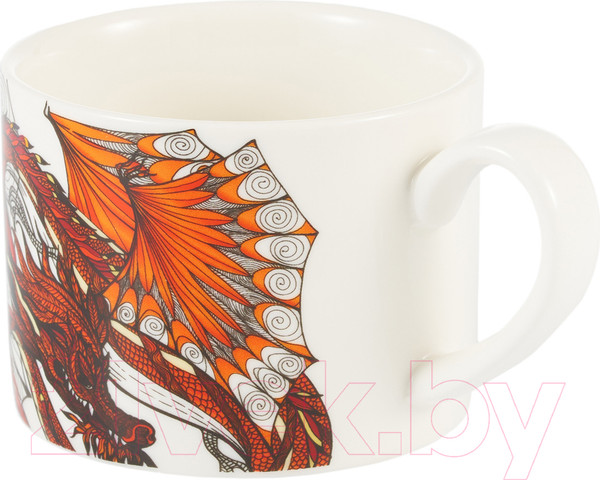 Изображение товара Чашка с блюдцем Gipfel Dragon 42944 (белый)