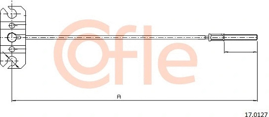Изображение товара Трос ручного тормоза Cofle 92.17.0127