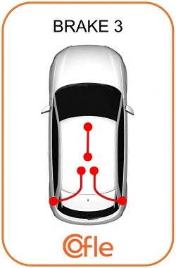 Изображение товара Трос ручного тормоза Cofle 92.17.0127