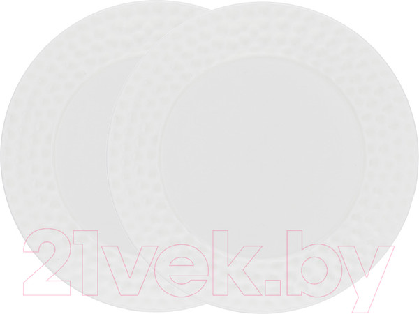Изображение товара Набор тарелок Gipfel Marbella 51713 (2шт, белый)