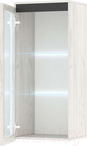 Изображение товара Шкаф-пенал Памир Гретта 1В (крафт белый/антрацит)