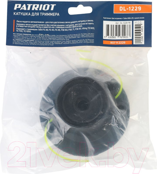 Изображение товара Головка триммерная PATRIOT Comfort DL-1229