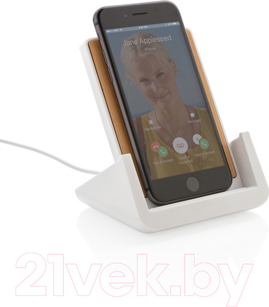 Изображение товара Зарядное устройство беспроводное Xindao Ontario / P308.483 (белый/коричневый)