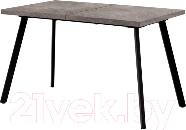 Изображение товара Обеденный стол Millwood Ванкувер 120-152x70x75 (бетон/металл черный)