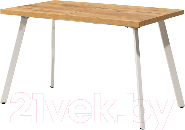 Изображение товара Обеденный стол Millwood Ванкувер 120-152x70x75 (дуб золотой Craft/металл белый)