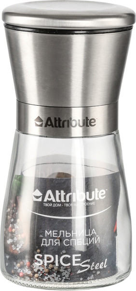 Изображение товара Мельница для специй Attribute Spice Steel AGS356
