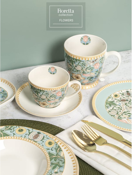 Изображение товара Тарелка столовая глубокая Fioretta Flowers TDP582