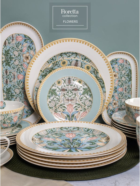 Изображение товара Тарелка столовая глубокая Fioretta Flowers TDP582