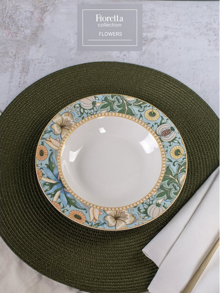 Изображение товара Тарелка столовая глубокая Fioretta Flowers TDP582