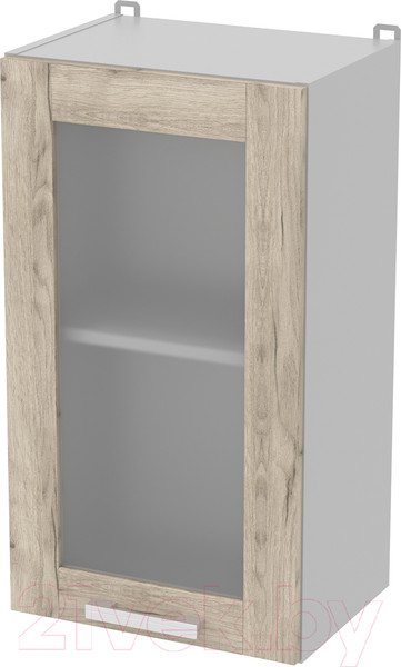 Изображение товара Шкаф навесной для кухни Интерлиния Компо ВШ40ст-720-1дв (дуб серый)