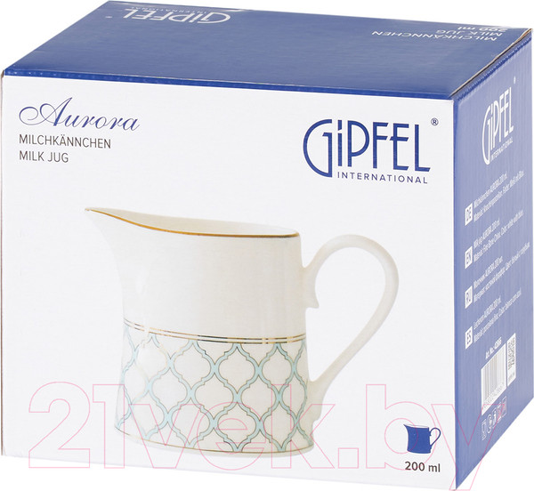 Изображение товара Молочник Gipfel Aurora 42866 (белый/голубой)