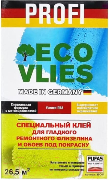 Изображение товара Клей для обоев Pufas EcoVlies Profi 39001 (250г)