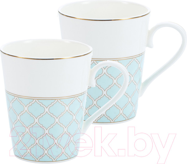 Изображение товара Набор кружек Gipfel Aurora 42868 (2шт, белый/голубой)