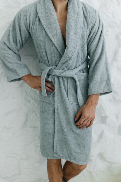 Изображение товара Халат Minteks Махровый / ТВ03-9 (р.46, мятный)