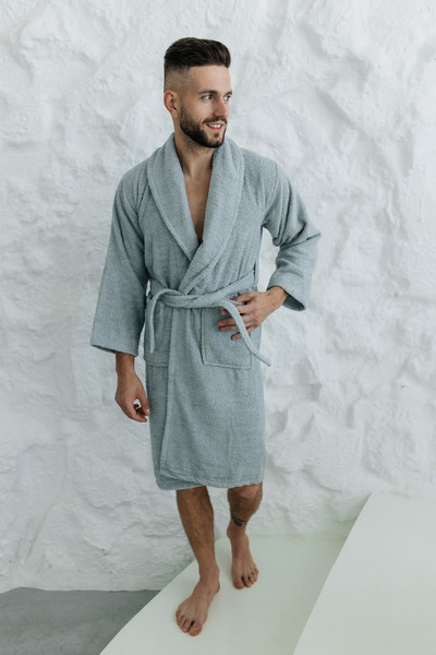 Изображение товара Халат Minteks Махровый / ТВ03-9 (р.46, мятный)