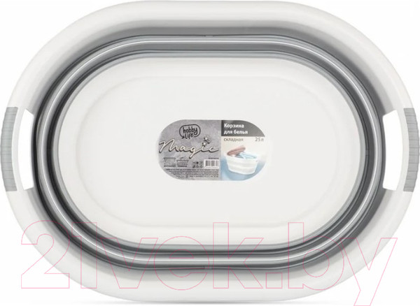 Изображение товара Корзина для белья Hobby Life Magic HL081064GR (серый)