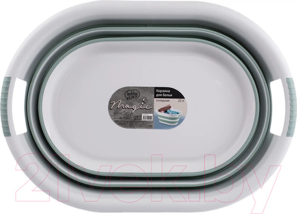 Изображение товара Корзина для белья Hobby Life Magic HL081065G (зеленый)