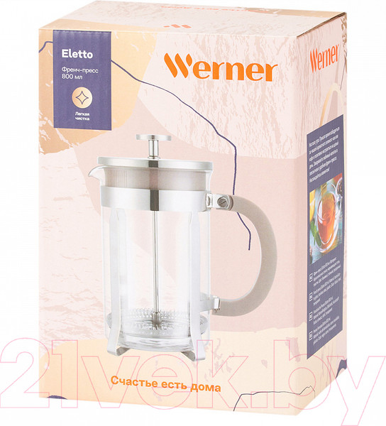 Изображение товара Френч-пресс Werner Eletto 51816 (бежевый)