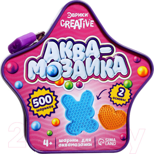 Изображение товара Развивающая игра Эврики Аквамозаика. Набор шариков. Звезда / 9879302
