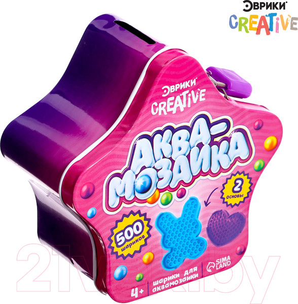 Изображение товара Развивающая игра Эврики Аквамозаика. Набор шариков. Звезда / 9879302