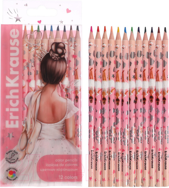 Изображение товара Набор цветных карандашей Erich Krause Pointes / 61808 (12цв)