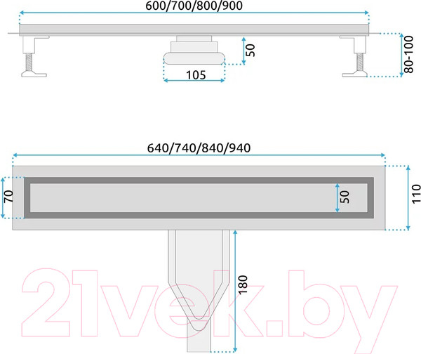 Изображение товара Трап для душа REA Neox Superflow / REA-G2705