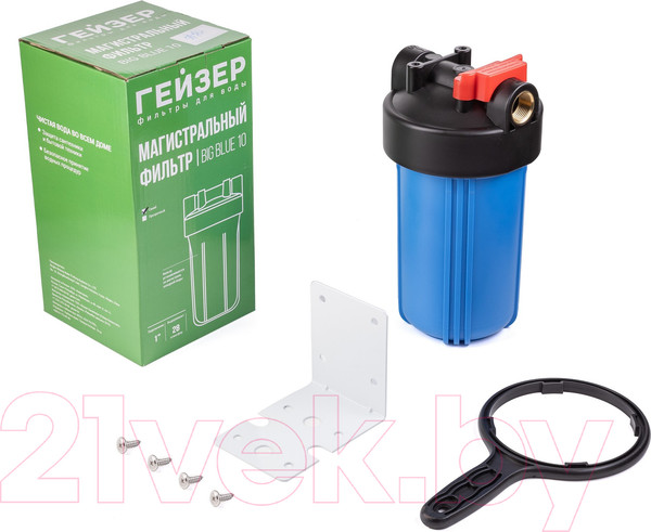 Изображение товара Корпус магистрального фильтра Гейзер С23 10ВВ (синий)