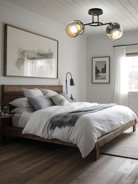 Изображение товара Потолочный светильник Aitin-Pro НПБ 02-2x60-101 / A3615/2 (черный/золото)