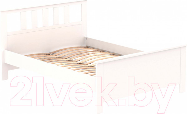 Изображение товара Полуторная кровать Mio Tesoro Сага 140x200 2.08.04.060.1 (белый)