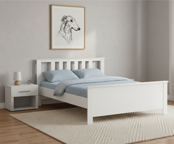 Изображение товара Двуспальная кровать Mio Tesoro Сага 160x200 2.08.04.070.1 (белый)